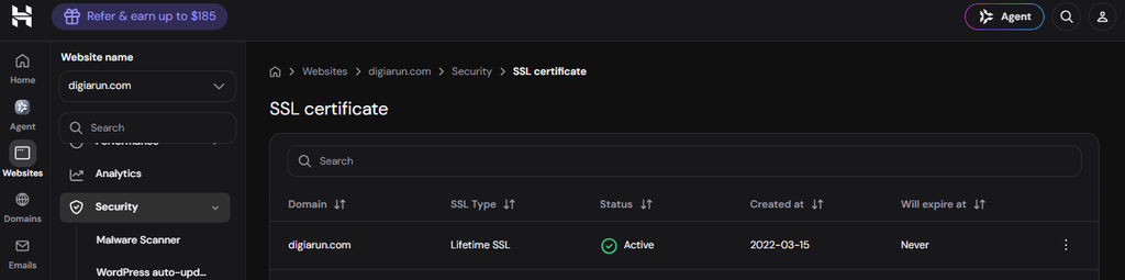 Free Lifetime SSL Certificate